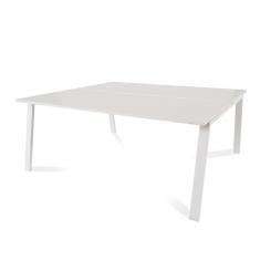 Rocada mesa de oficina serie blanca 180x163 blanco / blanco