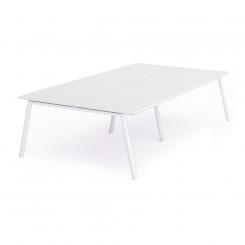 Rocada mesa de oficina serie blanca 320x163 blanco / blanco