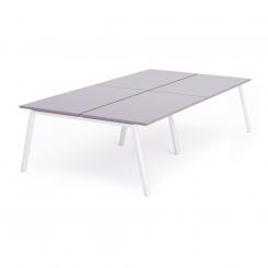 Rocada mesa de oficina serie blanca 320x163 blanco / gris