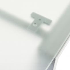 Rocada mesa de oficina serie blanca 320x80 aluminio / cristal