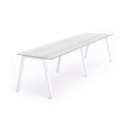 Rocada mesa de oficina serie blanca 320x80 blanco / blanco
