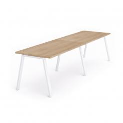 Rocada mesa de oficina serie blanca 320x80 blanco / cristal