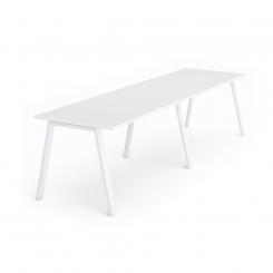 Rocada mesa de oficina serie blanca 320x80 blanco / gris
