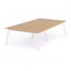 Rocada mesa de oficina serie blanca 360x163 blanco / haya. DISPONIBLE EN DISTINTOS ACABADOS. CONSÚLTANOS TODAS LAS OPCIONES DISPONIBLES.