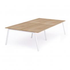 Rocada mesa de oficina serie blanca 360x163 blanco/ roble