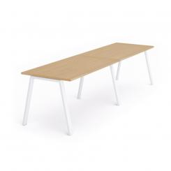 Rocada mesa de oficina serie blanca 360x80 blanco / haya. DISPONIBLE EN DISTINTOS ACABADOS. CONSÚLTANOS TODAS LAS OPCIONES DISPONIBLES.