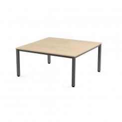 Rocada mesa de oficina serie executive 120x120 antracita/ haya