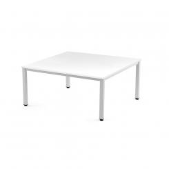 Rocada mesa de oficina serie executive 120x120blanco/blanco