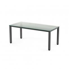 Rocada mesa de oficina serie executive 160x80 aluminio/blanco