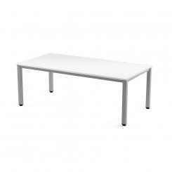 Rocada mesa de oficina serie executive 200x100 aluminio/blanco