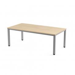 Rocada mesa de oficina serie executive 200x100 aluminio/ haya