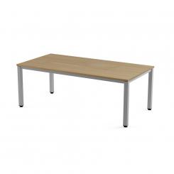 Rocada mesa de oficina serie executive 200x100 aluminio / roble