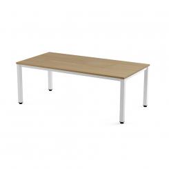 Rocada mesa de oficina serie executive 200x100 blanco/ roble