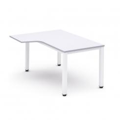 Rocada mesa de oficina serie executive con forma de L izquierda 160x120 blanco/blanco