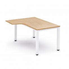 Rocada mesa de oficina serie executive con forma de L izquierda 160x120 blanco/haya. DISPONIBLE EN DISTINTOS ACABADOS. CONSÚLTANOS TODAS LAS OPCIONES DISPONIBLES.