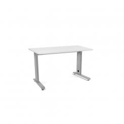 Rocada mesa de oficina serie metal 120x60 aluminio / blanco