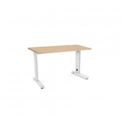 Rocada mesa de oficina serie metal 120x60 blanco / roble