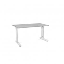 Rocada mesa de oficina serie metal 140x80 blanco / gris