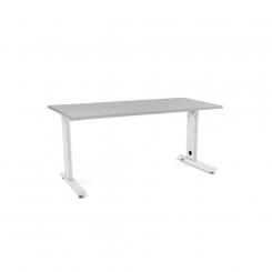 Rocada mesa de oficina serie metal 160x80 blanco / gris