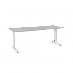 Rocada mesa de oficina serie metal 200x80 blanco / gris