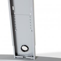 Rocada mesa de oficina serie metal con forma de L derecha 160x120 antracita/haya