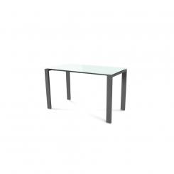 Rocada mesa de oficina serie total 120x60 antracita / cristal blanco