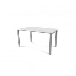 Rocada mesa de oficina serie total 140x80 aluminio / blanco. DISPONIBLE EN DISTINTOS ACABADOS. CONSÚLTANOS TODAS LAS OPCIONES DISPONIBLES.