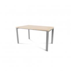 Rocada mesa de oficina serie total 140x80 aluminio / haya