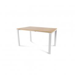 Rocada mesa de oficina serie total 140x80 blanco/ roble