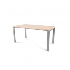 Rocada mesa de oficina serie total 160x80 aluminio/ haya