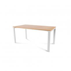 Rocada mesa de oficina serie total 160x80 blanco/ roble