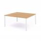 Rocada mesa de oficina serie total 180x163 blanco / haya. DISPONIBLE EN DISTINTOS ACABADOS. CONSÚLTANOS TODAS LAS OPCIONES DISPONIBLES.