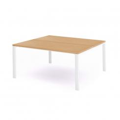 Rocada mesa de oficina serie total 180x163 blanco / haya. DISPONIBLE EN DISTINTOS ACABADOS. CONSÚLTANOS TODAS LAS OPCIONES DISPONIBLES.