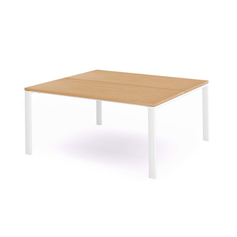 Rocada mesa de oficina serie total 180x163 blanco / haya. DISPONIBLE EN DISTINTOS ACABADOS. CONSÚLTANOS TODAS LAS OPCIONES DISPONIBLES.