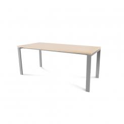 Rocada mesa de oficina serie total 180x80 aluminio/ haya