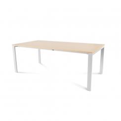 Rocada mesa de oficina serie total 200x100 blanco/ haya. DISPONIBLE EN DISTINTOS ACABADOS. CONSÚLTANOS TODAS LAS OPCIONES DISPONIBLES.