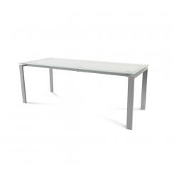 Rocada mesa de oficina serie total 200x80 aluminio/ cristal