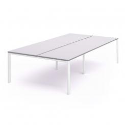 Rocada mesa de oficina serie total 360x163 blanco / gris