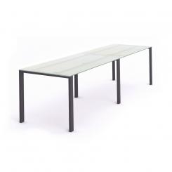 Rocada mesa de oficina serie total 360x80 antracita / cristal