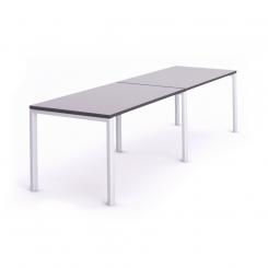 Rocada mesa de oficina serie total 360x80 blanco / gris