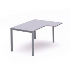 Rocada mesa de oficina serie total con forma de L derecha 180x120 antracita/gris