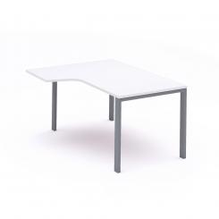 Rocada mesa de oficina serie total con forma de L izquierda 180x120 antracita/blanco