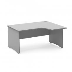 Rocada mesa de oficina serie work con forma de L derecha 160x120 gris/gris