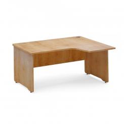 Rocada mesa de oficina serie work con forma de L derecha 160x120 roble/roble