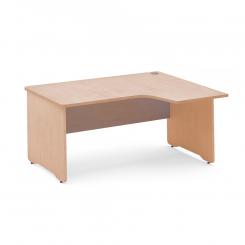 Rocada mesa de oficina serie work con forma de L derecha 180x120 haya/haya
