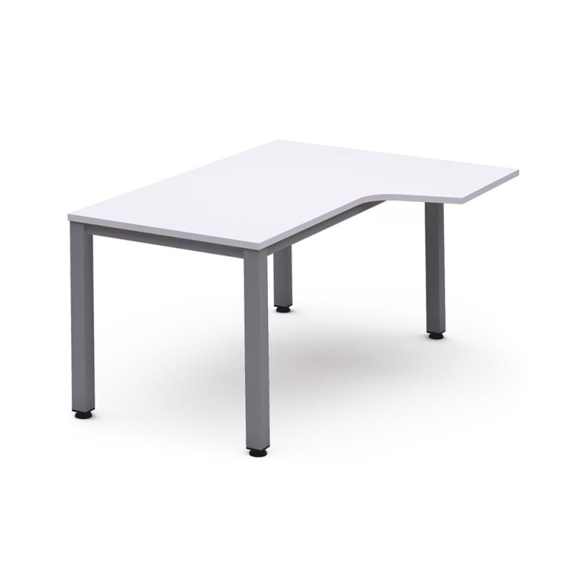 Rocada mesa de oficina serie work con forma de L izquierda 160x120 gris/blanco