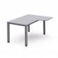 Rocada mesa de oficina serie work con forma de L izquierda 160x120 gris/gris