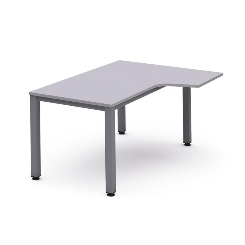 Rocada mesa de oficina serie work con forma de L izquierda 160x120 gris/gris