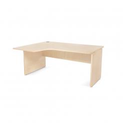 Rocada mesa de oficina serie work con forma de L izquierda 160x120 haya/haya