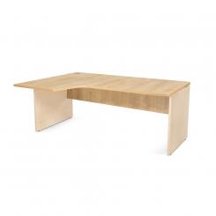 Rocada mesa de oficina serie work con forma de L izquierda 180x120 haya/roble